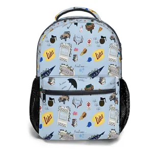 Cartoon Gilmore Girls Backpack Anime Cosplay Backpack Lightweight Laptop Bag 3D Printed Daypack Outdoor Sports Backpack Traveling