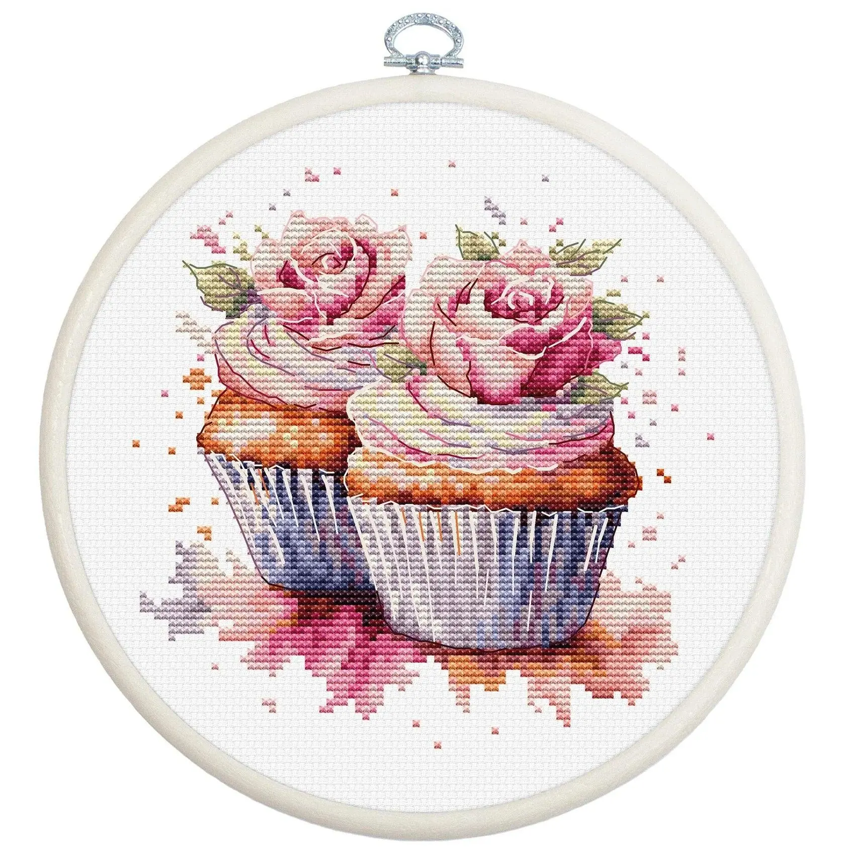 The Cupcakes Counted Cross-Stitch Kit by Luca-S BC215L