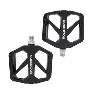 ROCKBROS Mountain Bike Pedals Flat MTB Pedals Nylon Fiber Bicycle Platform Pedals for Road Mountain BMX MTB Bikes