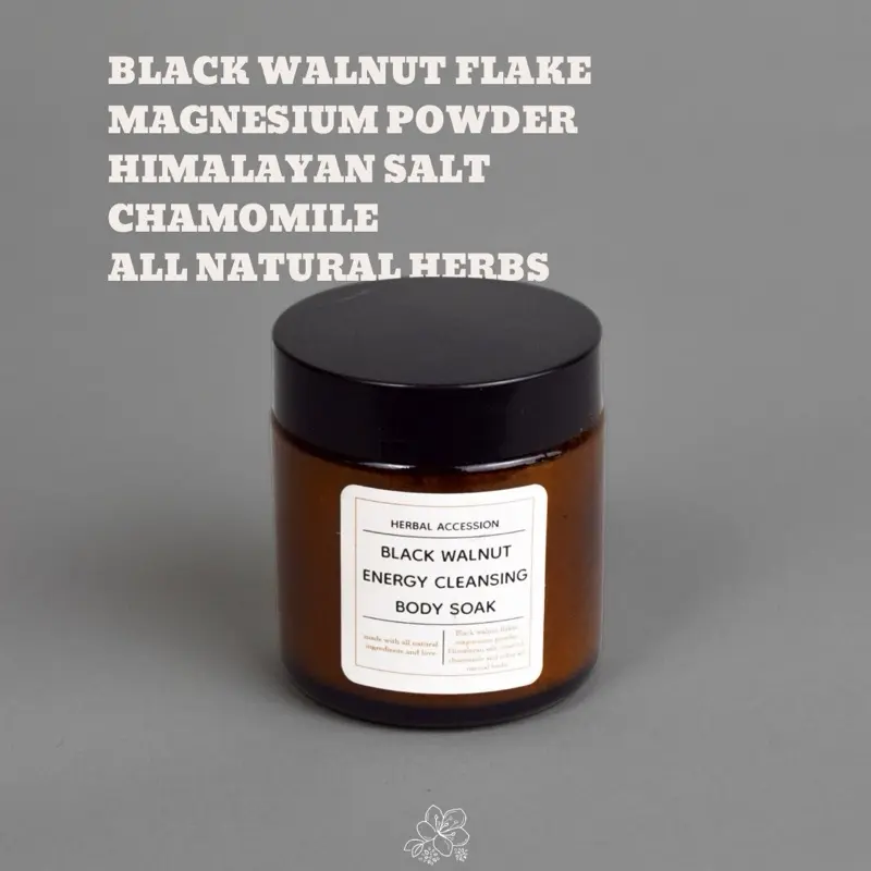 Fulvic Acid & Black Walnut Sulfate-Free, Phthalate-Free Body Soak - Herbal Extract Bath Additive with Chamomile, Revitalizing Cleansing Nourishing Body Care Product for Bath & Shower, Ideal for Cracked Heels