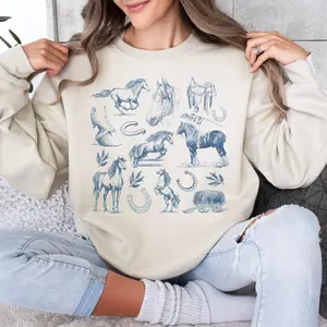Vintage Horse SweatShirt, Retro 90s Horse Girl Sweatshirt, Horse Lover Shirt, Country Girl, Equestrian, Horse Lover Gift, Horse Owner Gift