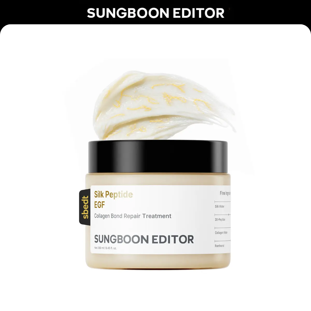 [Sungboon] Hair Rebuilding Treatment | 30 Peptides & 17 Amino Acids for Damage Repair, Silky Smooth Hair | Protein Infused Deep Conditioning Mask | Locks In Moisture, Strengthens & Nourishes Hair
