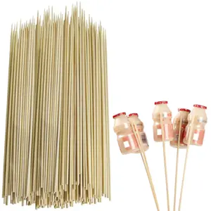 Bamboo Skewer, Skewers Sticks for Snack, Fresh Floral Flower Packaging, Gifts Wrapping Party Supplies for Home School Office, Summer Essentials