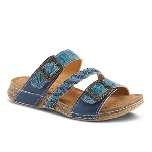 L'Artiste by Spring Step Leather Slide Sandals-Astra