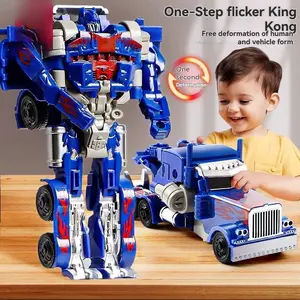 Transforming Toy Car Robot Non-Alloy Version Kong Toys Sky Bee Column Boy Model, Kids Action Figure Collectible Item