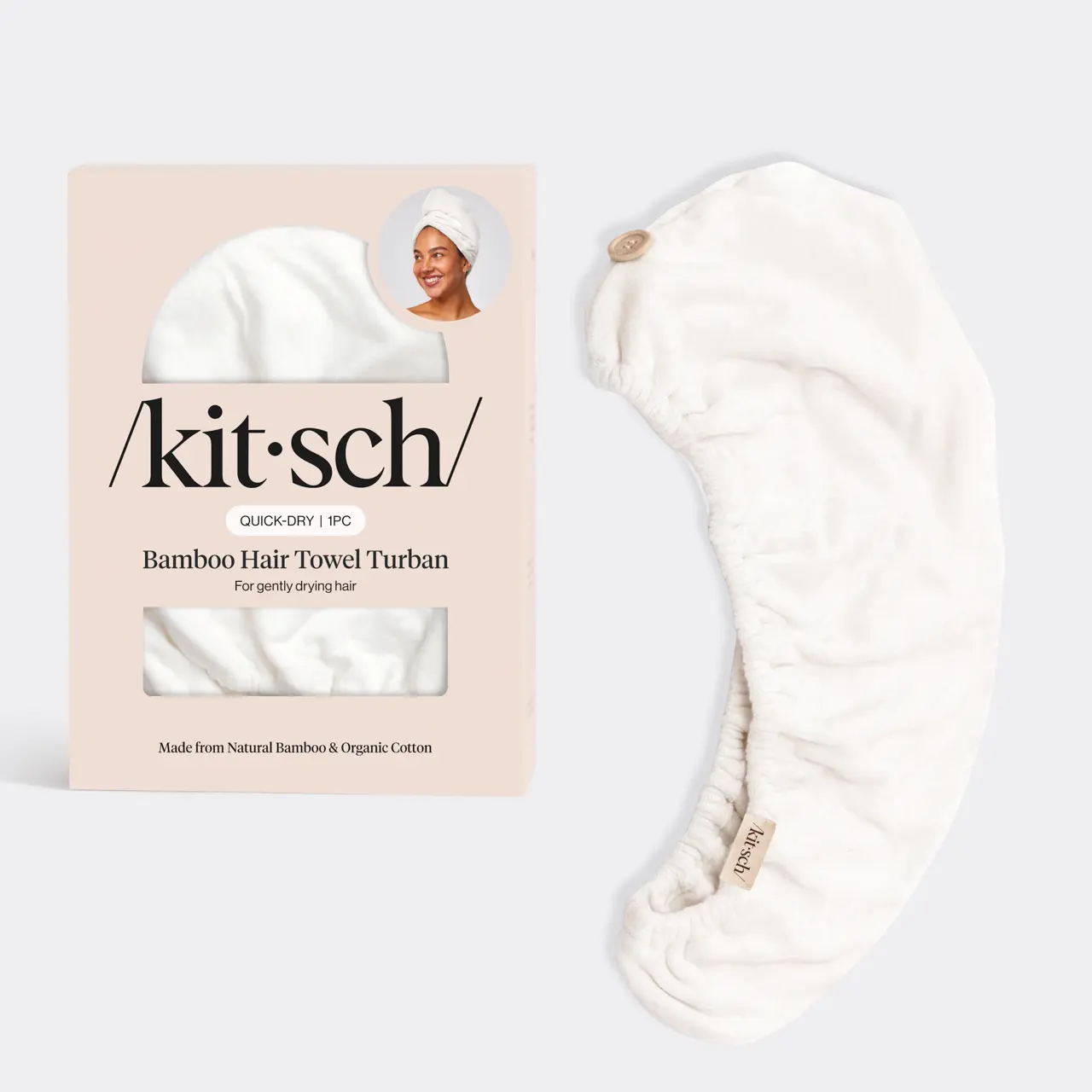 Eco-Friendly Hair Towel- Ivory