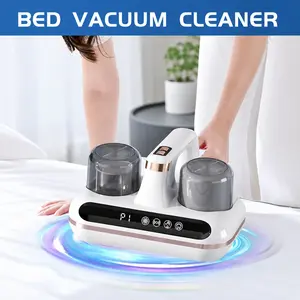 Cordless Handheld Mattress Vacuum - 8kPa Suction, UV-C + Ultrasonic Function, for Dust Mites, Pet Hair, Deep Cleaning of Sofa, Bed