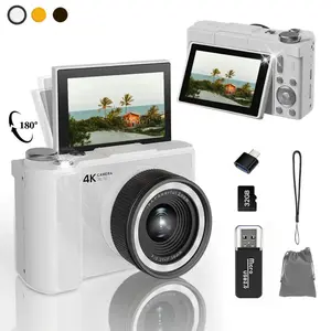 Digital Camera for Photography with Fill Light, 4K Vlogging Camera, 16X Digital Zoom Compact Cameras, 48MP Vlogging Camera with 32GB Card, Point and Shoot Digital Cameras