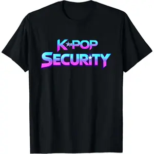 100% Cotton K-Pop Security Mom Dad Kid Funny Birthday Bday Concert Staff T-Shirt
