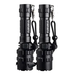 Super-Bright LED Rechargeable Tactical Torch, Standard Portable Lighting for Home Improvement