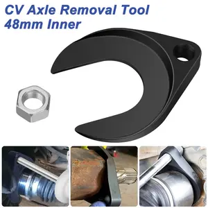 48mm Inner CV Axle Removal Tool with Nut -  Front Wheel Drive Axle Pulley Attachment,CV Joint Puller Fork Adapter Removing Tool ,Fits Slide Hammers with 5/8"-18 Threads