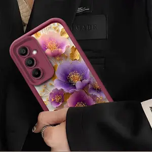 For Samsung Galaxy A55 A52 A36 A05 4G A07 A52s A05S A16 5G A06 A26 A17 A56 New luxury floral Flowers phone case Casing For Samsung A14 A13 A15 A35 A25 A33 A54 A12 A34 A53 TPU Shockproof Soft Protective Cover