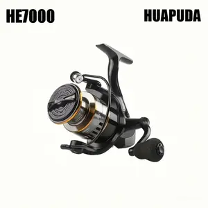 HUAPUDA Spinning Reel, Full Matel Frame, Stainless Ball Bearing,Fishing Reels, 5.2:1 Gear Ratio, Smooth And Sensitive for Medium Inshore&Offshore Saltwater, Freshwater, Ice Fishing, Fishing Equipment,Fishing Reel For Freshwater Saltwater (HE7000/HE6000)