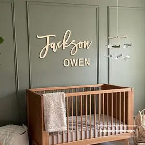 Custom Wood Name Sign, Wooden Name Sign Nursery Baby Kids Room Wall Decor Art Wood Letters Sign Baby Name Sign Personalized Baby Shower Gift