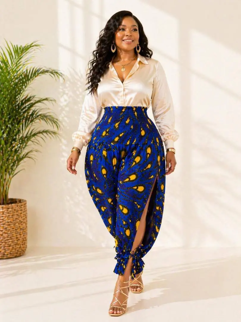 Royal Glow Ankara Pants – Soft Luxe. Everyday Power.