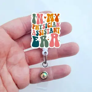 In My Physician Assistant Era Badge Reel, PA ID Holder, Physician Assistant Gift A2N