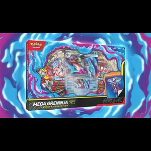 Pokemon TCG: Mega Greninja EX Premium Collection Card Set for Collectors, Trading Card Game Enthusiasts