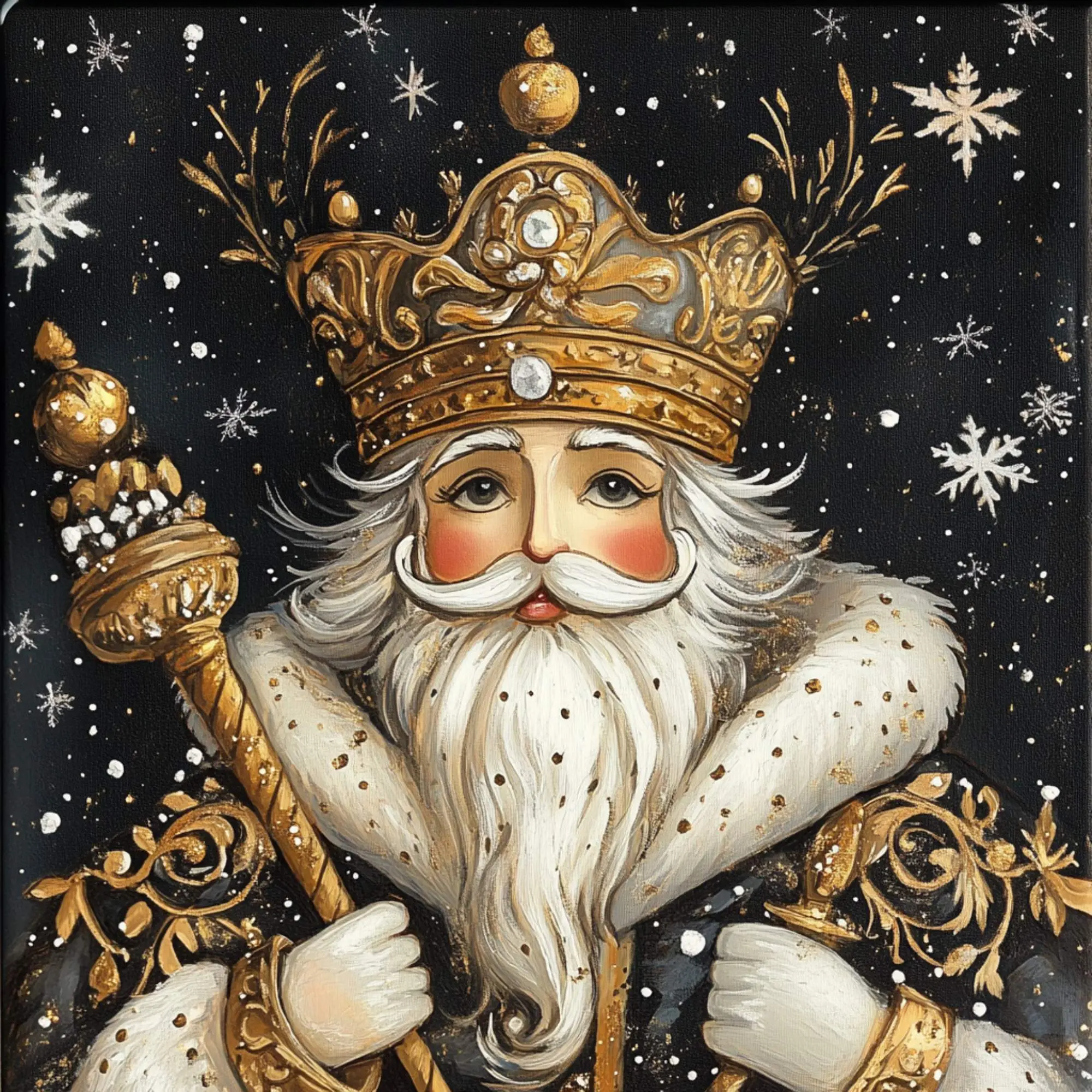 10" x 10" Elegant Nutcracker King Sign TTE-138
