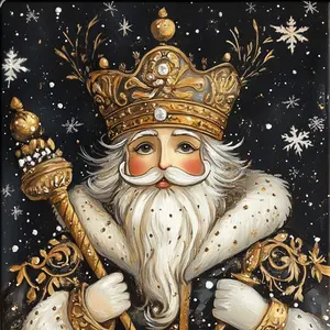 10" x 10" Elegant Nutcracker King Sign TTE-138