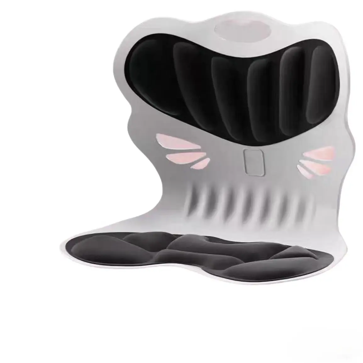 Ergonomic C-Shaped Seat Cushion with Breathable High-Density Padding - Lower Back Pain Relief, Hip Support, Tailbone Support, Posture Corrector, Contoured Design, Posture Guide, Fits Almost Any Chair, Office Chair Compatible, Natural Alignment Stimulator
