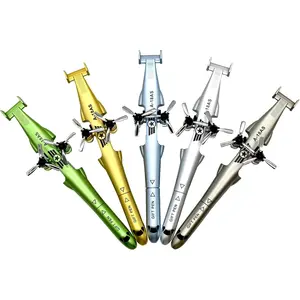 5-Pack Unique Airplane-Shaped Pens, Helicopter Design Neutral Pens, Cool Pilot-Inspired Motivational Pens, Fun Aircraft Pens for Gifts