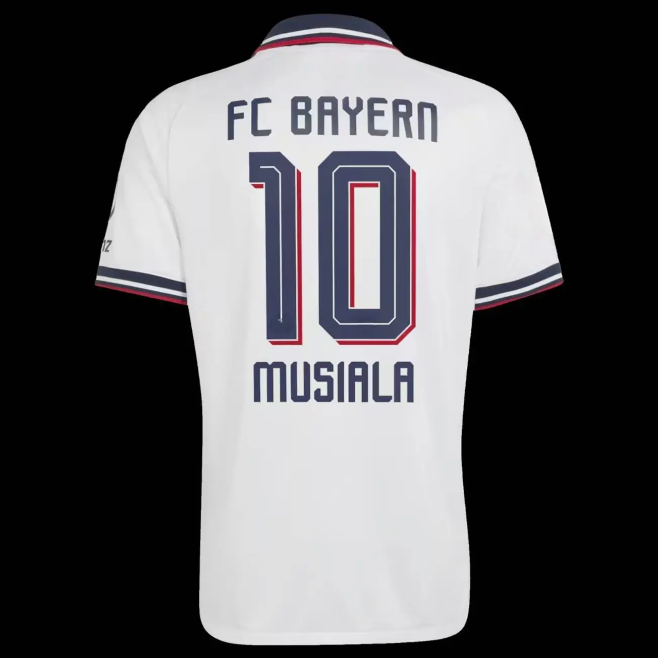 Unisex Soccer Mens Athletic Short Sleeve Football Shirt Sports Fan Training Top Breathable Lightweight Casual Streetwear Musiala 2026/27 Away On-Field Jersey - White