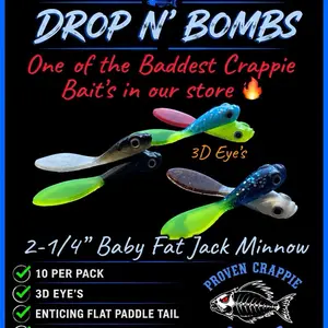 DNB 2-1/4” Baby Fat Jack Minnow 10 Per Pack
