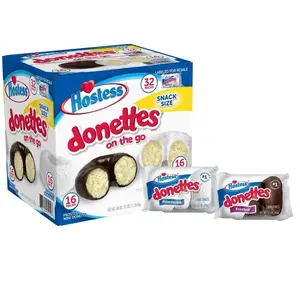 Hostess Donettes Variety Pack Donuts, Snack Size, 1.5 oz., 32 pack.