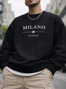 Men’s Milano Italia Sweatshirt – Casual Crewneck Pullover