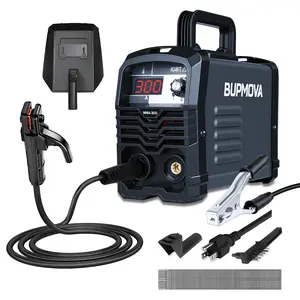 BUPMOVA 300A Portable Welder, 30 Welding Rods, Welder, LED Display Digital Welder, Portable MMA Arc Welder, Christmas and New Year Gift