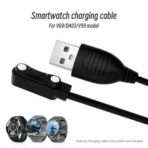 Smart Watch Charging Cable, USB Charging Cable for V69/DA03/V99 Model Smartwatches, Wearable Accessories for Smart Watch