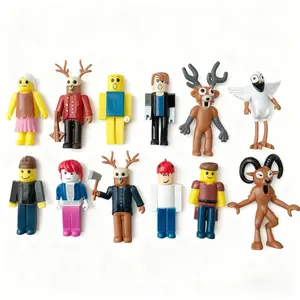 12 Piece Forest Deer Virtual Survival Game Doll Model Set, Action Figures, Perfect Gift for Kids & Collectors, Unique Decorative Figurines