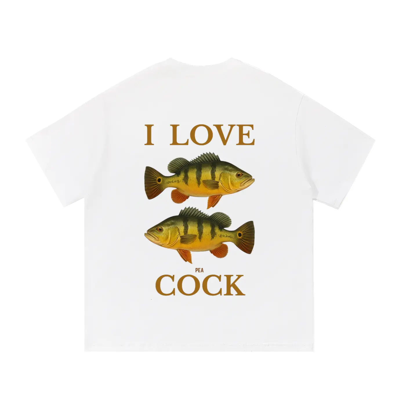 I LOVE PEACOCK FISHING SHIRT