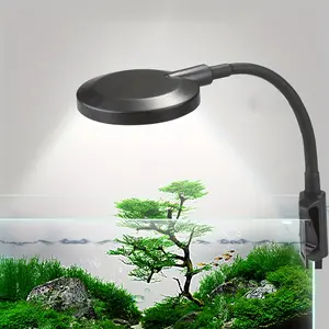 Light up your aquarium with this small clip-on LED USB aquarium light!