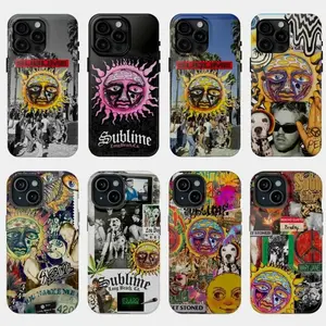 8 Styles Sublime Phone Case, Sun Logo Art Edition, Fits iPhone 8-17