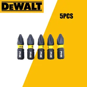 Dewalt Original Ph2 Philips 25mm Bits, Electric Screwdriver Impact Wrench, High Hardness Metal Driver Head, 5pcs Set
