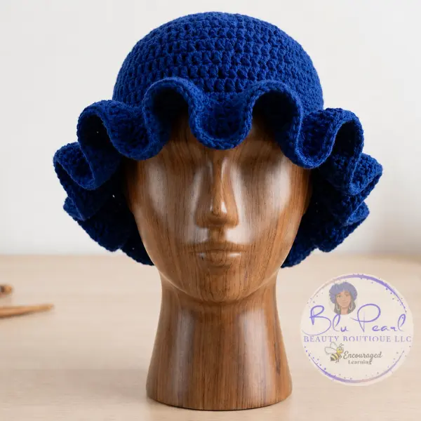Crochet Ruffle Hat