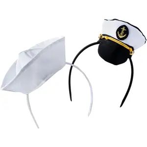 Sailor Hat - Yacht Captain Hat - Costume Headbands - Mini Hat Headbands