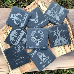 Custom Drink Coaster Stylish Customized Wood Tableware