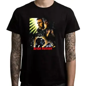 Blade Runner Movie Men's Black T-Shirt Size S-5XL
