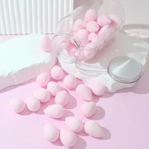 Mini Makeup Blending Beauty Sponge Set with Storage Tank, Makeup Sponges, 40pcs Multi-use Beauty Blender for Foundation, Powder, Concealer and Eye Shadow, Dry & Wet Dual Use Cosmetic Puff for Facial Detailing