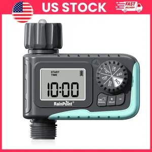 Sprinkler Timer, Water Timer for Garden Hose, Programmable Hose Timer, Automatic Irrigation Timer, Digital Watering Timer for Lawn Yard Garden, Outdoor Faucet Timer with Rain Delay Manual Auto Watering System, Smart Irrigation Controller