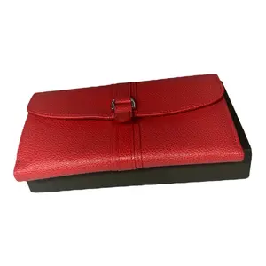 Longchamp Leather Wallet 8.5” x 4.5” in Coral, High Quality, Plain Design, Flap Closure, Minimalist Style, Original Price $180.00
