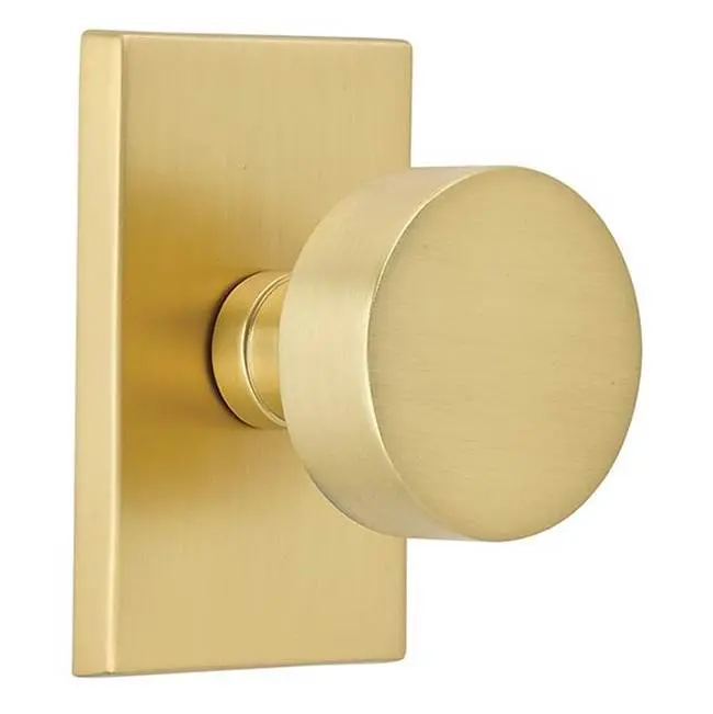 Emtek 5052ROU Dummy , Modern Rectangular Rosette , Round Knob