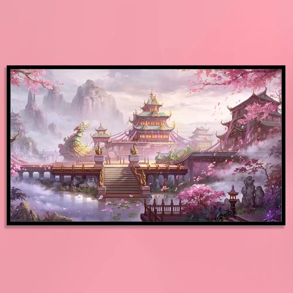 11CT Full Cross Stitch Kit - Cotton Embroidery Thread Set with Printed Grid, 1 Manual, Guide Graphic, 17.72x31.5in (45x80cm) for Adults to Enjoy Pleasant Time, Home Decoration, Unique Gift