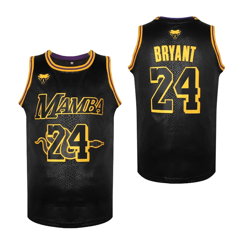 Mamba Basketball Jersey #8/24  Breathable & Stretchy Sleeveless Sports Uniform for Training, Competition & Parties - Polyester - For Basketball Players