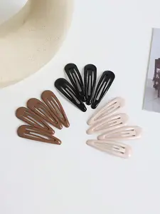 12pcs Simple Oil-Drop Glossy Bb Hair Clips, Cute Side Bangs Bb Clips, Stylish Hair Accessories for Women and Girls