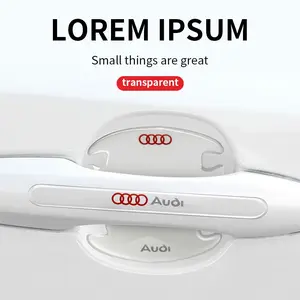 Car door handle bowl scratch protection stickers, universal transparent car stickers, car door handle anti-collision protection strips Suitable for Audi Sline A3 A4 B5 B6 B7 B8 8P B9 8V 8L A6 C7 C6 A1 A5 A7 TT Q3 Q5 Q7 Q8 S3 S4 S5 S6 S7 S7 RS3 RS5