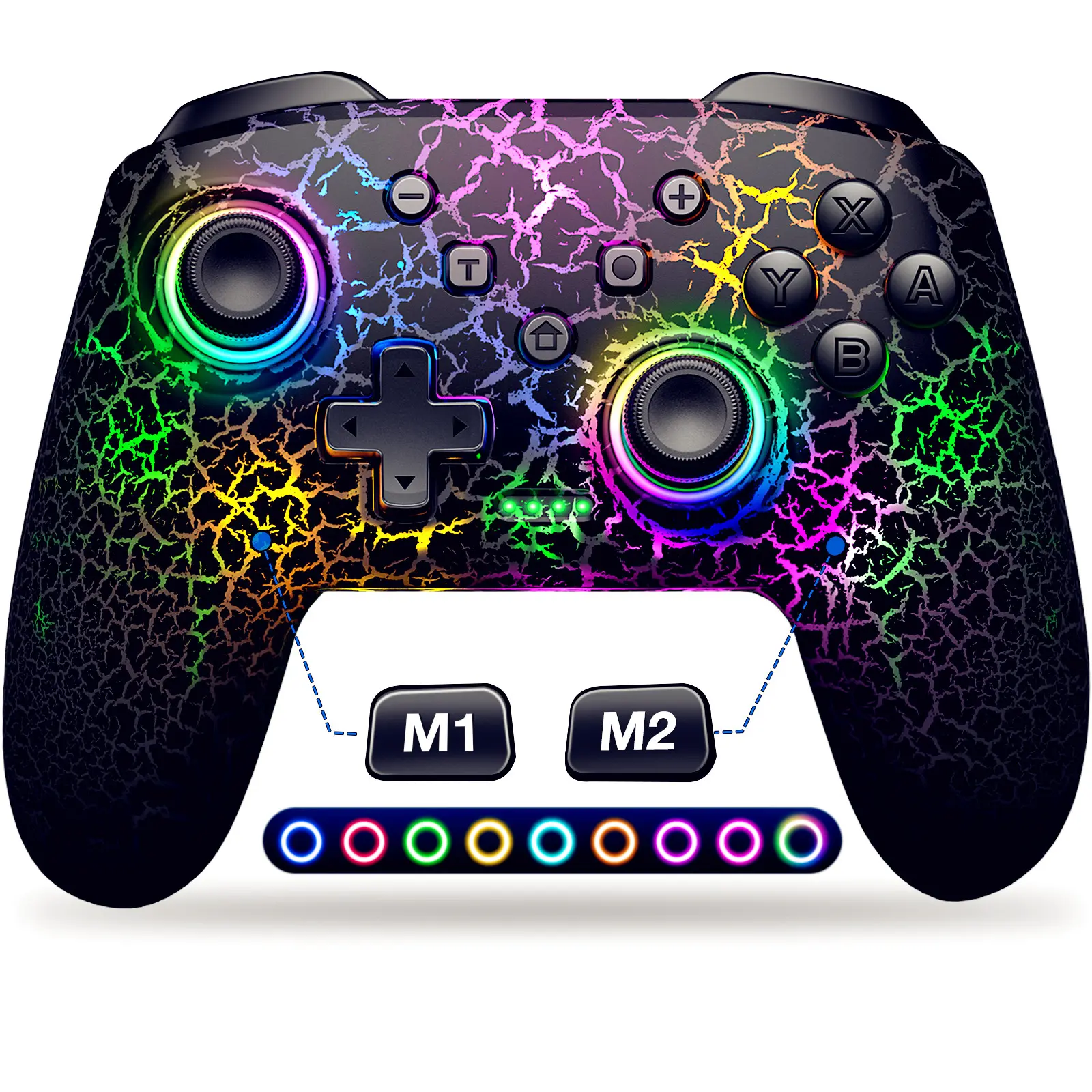BEBONCOOL Switch Pro Controller Compatible with Switch Controller/Lite/OLED, Wireless Switch Controllers Work with iOS/Android/PC ,Wakeup, Programmable, TURBO