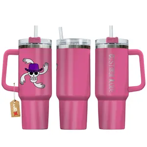 Nico Robin OP Anime Manga 20oz - 40oz Tumbler Stainless Steel with Straw, Double Wall Insulated, With Handle – Perfect Gift for Fans